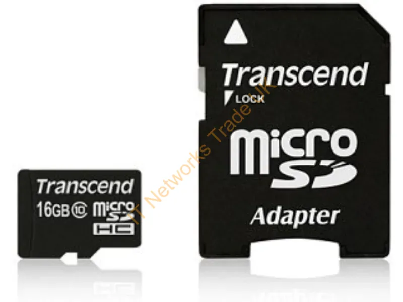 TS16GUSDU1 Transcend 16GB Class 10 microSDHC Flash Memory Card