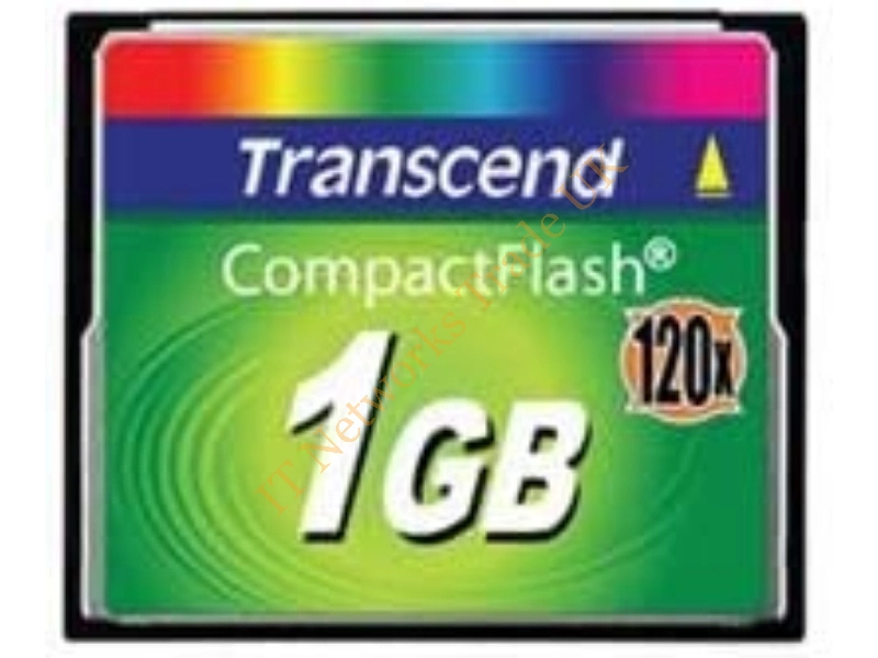 TS1GCF120 Transcend 1GB 120x Ultra Speed CompactFlash (CF) Memory Card