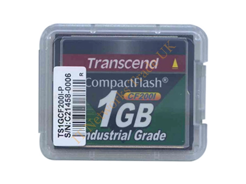 TS1GCF200I-P Transcend 1GB 200x Industrial Grade CompactFlash (CF) Memory Card