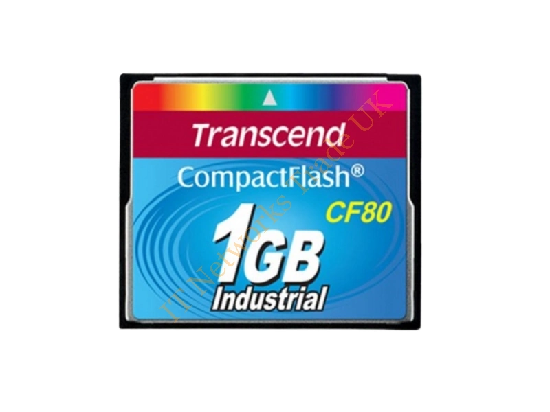 TS1GCF80-DF Transcend 1GB 80x Compact Flash (CF) Memory Card