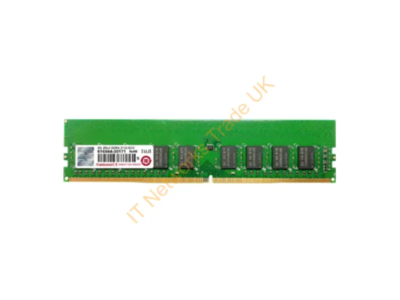 TS1GLH72V1H Transcend 8GB DDR4-2133MHz PC4-17000 ECC Unbuffered CL15 288-Pin DIMM 1.2V Dual Rank Memory Module Server Memory