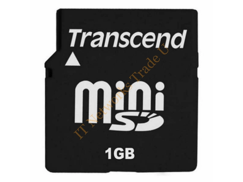 TS1GSDM Transcend 1GB miniSD Flash Memory Card
