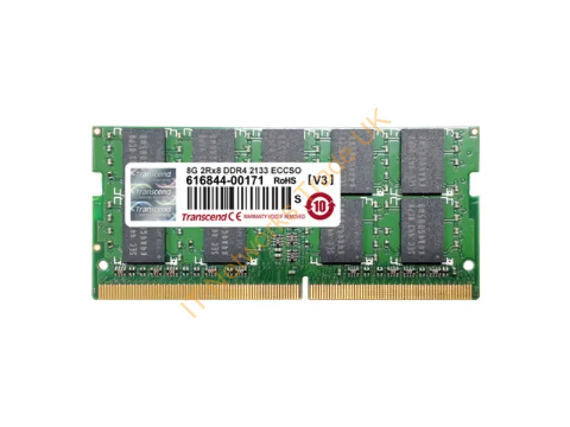 TS1GSH72V1H Transcend 8GB DDR4-2133MHz PC4-17000 ECC Unbuffered CL15 260-Pin SoDimm 1.2V Dual Rank Memory Module Laptop Memory