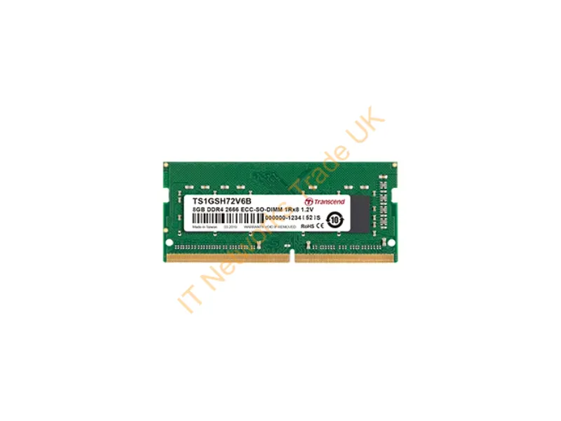 TS1GSH72V6B - Transcend Ts1Gsh72V6B Memory Module 8 Gb 1 X 8 Gb Ddr4 2666 Mhz Ecc
