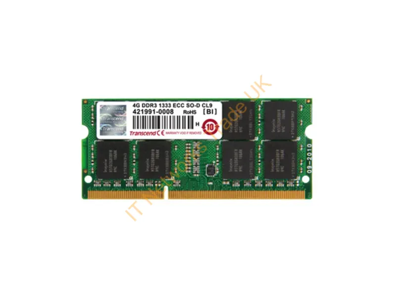 TS1GSK72V6H Transcend 8GB DDR3-1600MHz PC3-12800 ECC Unbuffered CL11 204-Pin SoDimm Dual Rank Memory Module Laptop Memory