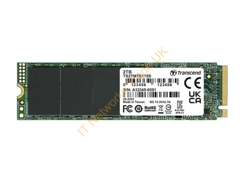 TS1TMTE115S - Transcend Pcie Ssd 115S 1 Tb M.2 Pci Express 3.0 Nvme 3D Nand