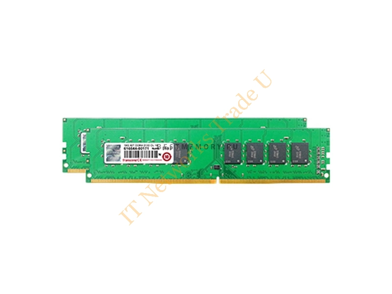 TS2133HLH-16GK Transcend 16GB Kit (2 X 8GB) DDR4-2133MHz PC4-17000 ECC Unbuffered CL15 288-Pin DIMM 1.2V Dual Rank Memory Server Memory