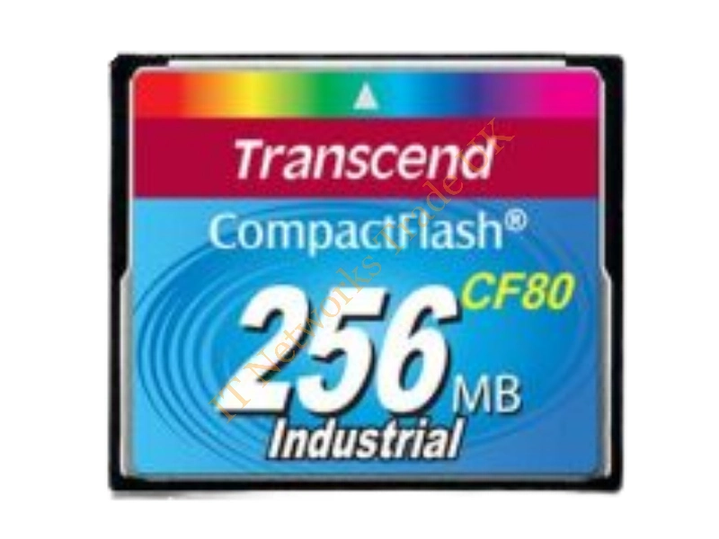 TS256MCF80-P Transcend 256MB PIO Fix Mode Type-I CompactFlash (CF) Memory Card