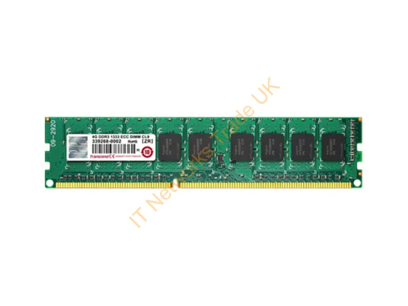 TS256MLK72V6N Transcend 2GB DDR3-1600MHz PC3-12800 ECC Unbuffered CL11 240-Pin DIMM Single Rank Memory Module Server Memory