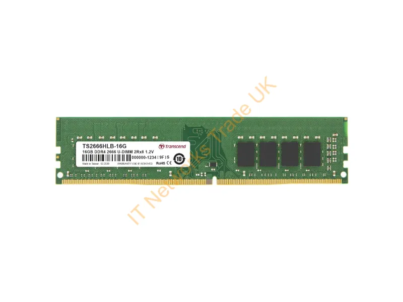 TS2666HLB-16G - Transcend Ts2666Hlb-16G Memory Module 16 Gb 2 X 8 Gb Ddr4 2666 Mhz