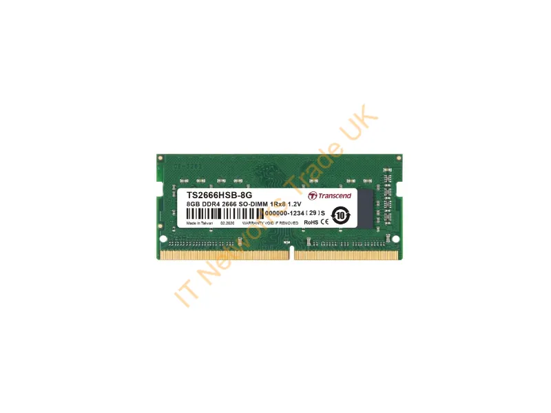 TS2666HSB-8G - Transcend Ts2666Hsb-8G Memory Module 8 Gb 1 X 8 Gb Ddr4 2666 Mhz
