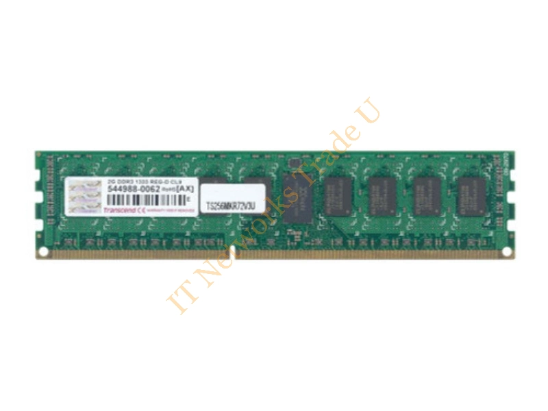 TS2GAP1333R3S Transcend 2GB DDR3-1333MHz PC3-10600 ECC Registered CL9 240-Pin DIMM Dual Rank Memory Module Server Memory