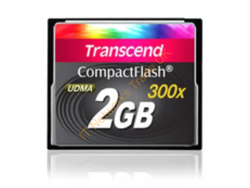 TS2GCF300 Transcend 2GB 300x CompactFlash (CF) Memory Card