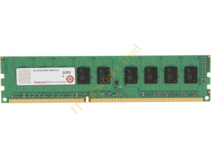 TS2GCQ2171 Transcend 2GB Kit (2 X 512MB) DDR-266MHz PC2100 ECC Registered CL2.5 184-Pin DIMM Memory Server Memory