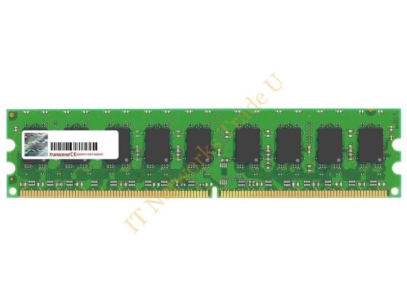 TS2GNE110E Transcend 2GB DDR2-533MHz PC2-4200 ECC Unbuffered CL4 240-Pin DIMM Memory Module Server Memory