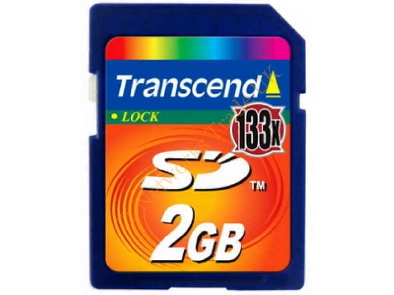 TS2GSD133 Transcend 2GB 133X Hi-Speed SD Flash Memory Card