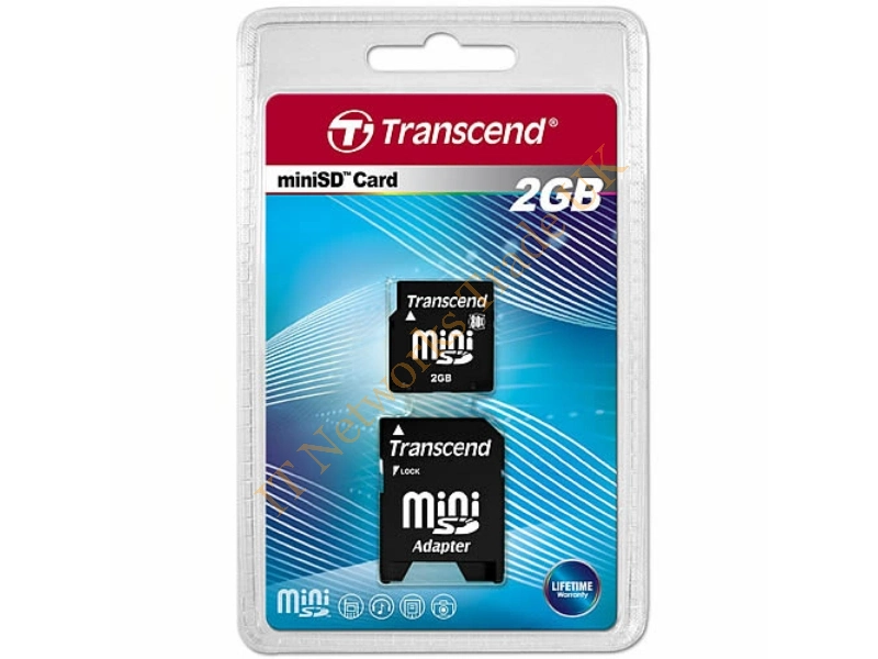 TS2GSDM80 Transcend 2GB 80X miniSD Flash Memory Card