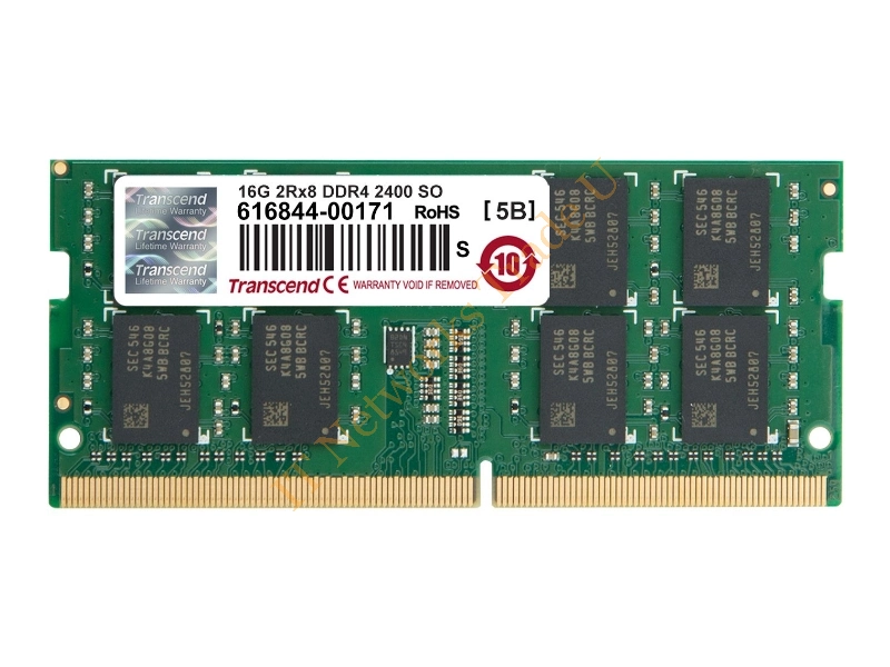 TS2GSH64V4B-I Transcend 16GB DDR4-2400MHz PC4-19200 non-ECC Unbuffered CL17 260-Pin SoDimm 1.2V Dual Rank Memory Module Laptop Memory