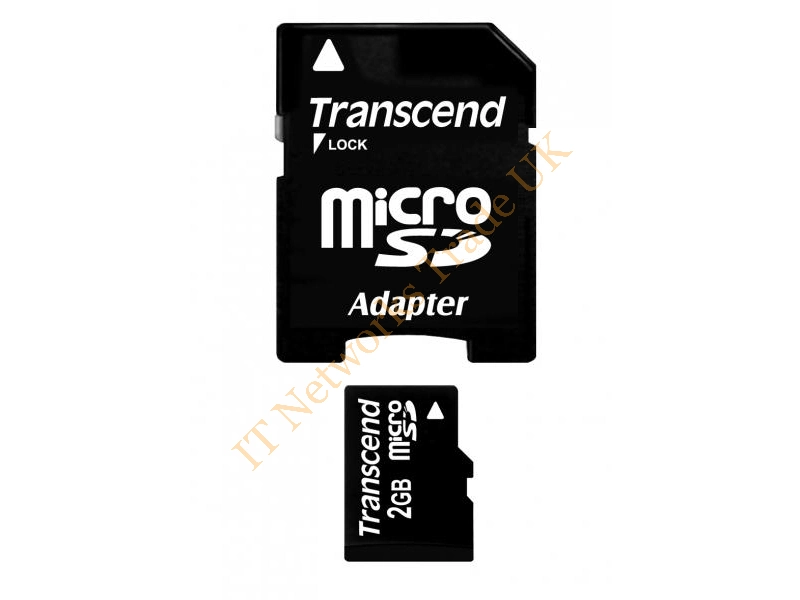 TS2GUSD-P3 Transcend 2GB microSD Flash Memory Card with Flash Card Reader