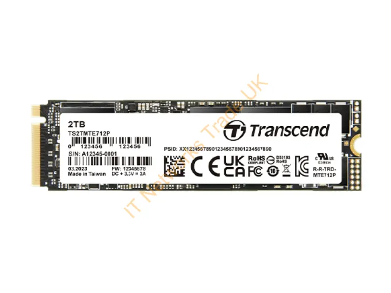 TS2TMTE712P - Transcend Mte712P 2 Tb M.2 Pci Express 4.0 Nvme 3D Nand