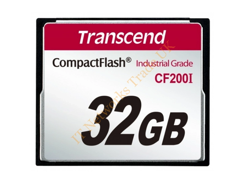 TS32GCF200I Transcend 32GB 200x Industrial CompactFlash (CF) Memory Card