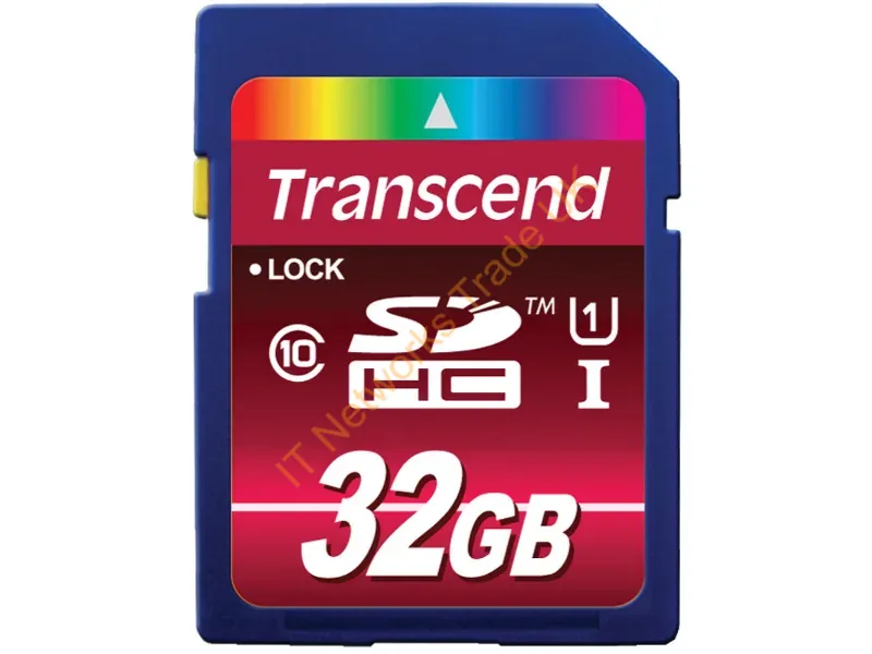 TS32GSDHC10U1 Transcend 32GB Class 10 SDHC UHS-I Flash Memory Card