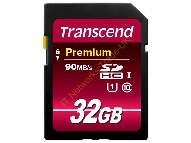 TS32GSDU1 Transcend 32GB 300x Class 10 SDHC UHS-I Flash Memory Card