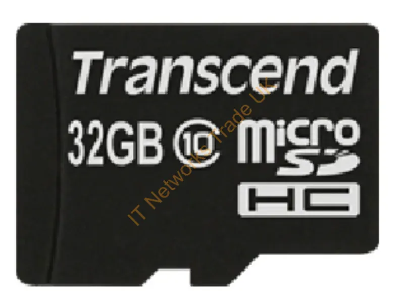 TS32GUSDHC10 Transcend 32GB Class 10 microSDHC Flash Memory Card with Adapter