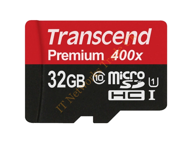 TS32GUSDU1E Transcend 32GB Premium 300X Class 10 microSDHC Flash Memory Card