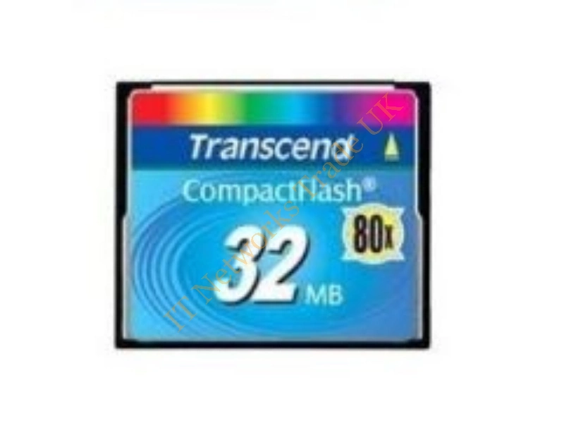 TS32MCF80-DF Transcend 32MB 80x Compact Flash (CF) Memory Card