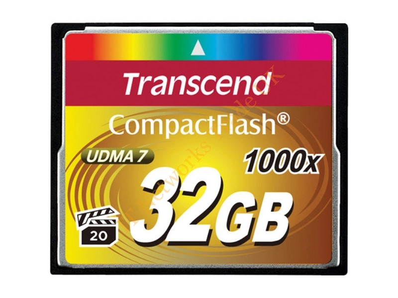 TS32MCF80-P Transcend 32MB PIO Fix Mode Type-I CompactFlash (CF) Memory Card