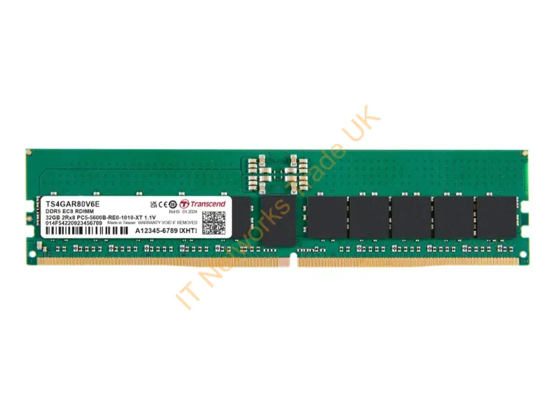 TS4GAR80V6E - Transcend Ts4Gar80V6E Memory Module 32 Gb 1 X 32 Gb Ddr5 5600 Mt/S Ecc