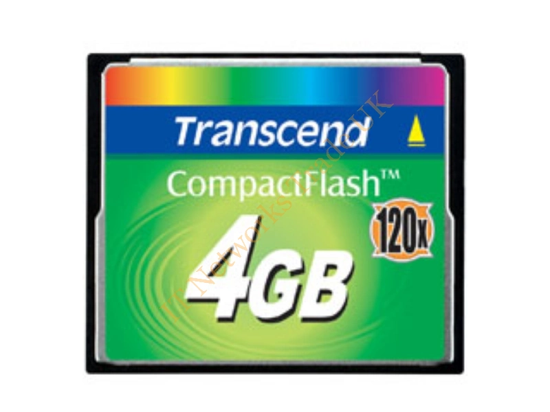 TS4GCF120-DF Transcend 4GB 120x Type I CompactFlash (CF) Memory Card