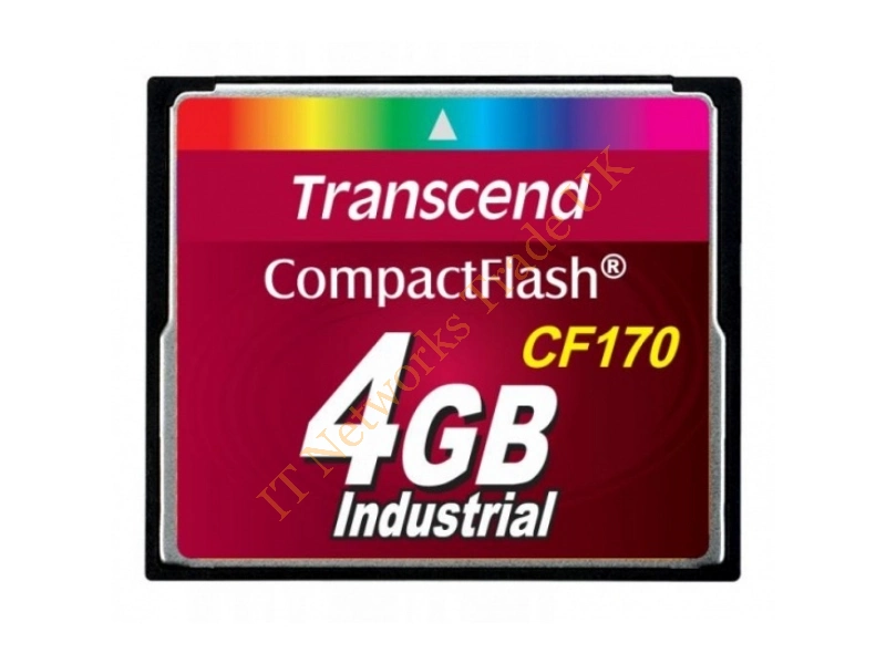 TS4GCF170 Transcend 4GB 170x Industrial CompactFlash (CF) Memory Card