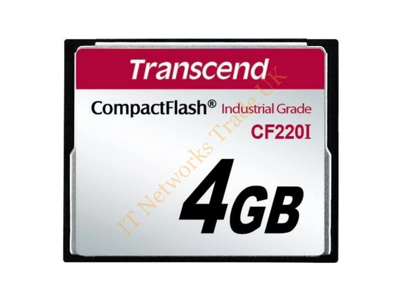 TS4GCF220I-P Transcend 4GB CompactFlash (CF) Memory Card (Industrial Grade)