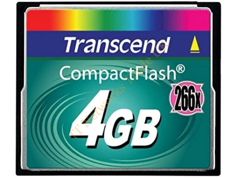 TS4GCF266 Transcend 4GB 266x Hi-Speed CompactFlash (CF) Memory Card