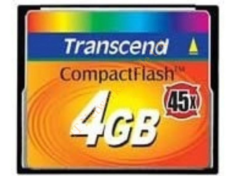 TS4GCF45 Transcend 4GB 45x CompactFlash (CF) Memory Card