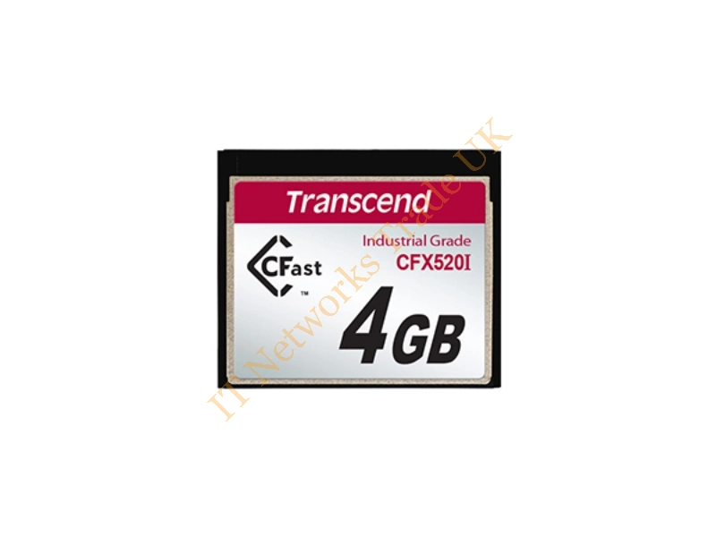 TS4GCFX520I Transcend 4GB CFast 1.1 SATA 3Gbps SLC Flash Memory Card
