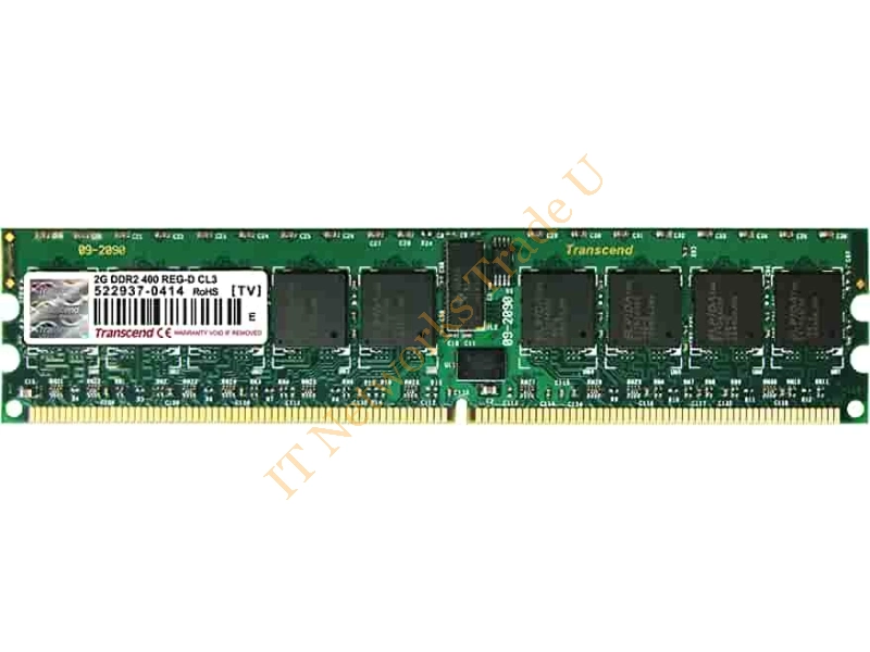 TS4GIB4792 Transcend 4GB Kit (2 X 2GB) DDR2-400MHz PC2-3200 ECC Registered CL3 240-Pin DIMM Memory Server Memory
