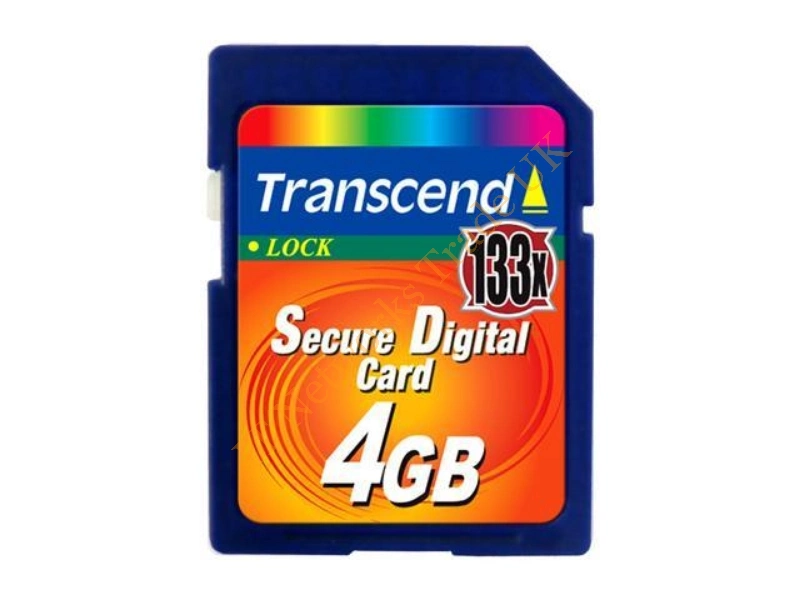 TS4GSD133 Transcend 4GB SD Flash Memory Card