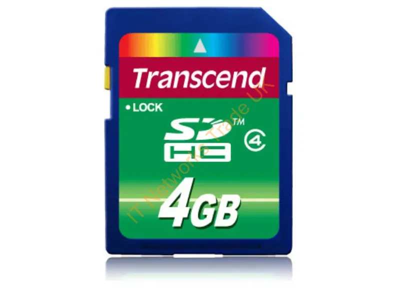 TS4GSDHC4 Transcend 4GB Class4 SDHC Flash Memory Card