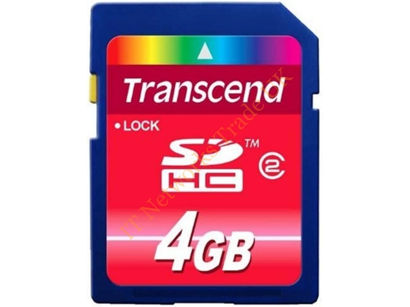 TS4GUSDC2 Transcend 4GB Class 2 microSDHC Flash Memory Card