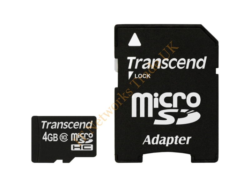 TS4GUSDHC10-P3 Transcend 4GB Class 10 microSDHC Flash Memory Card with P3 Card Reader