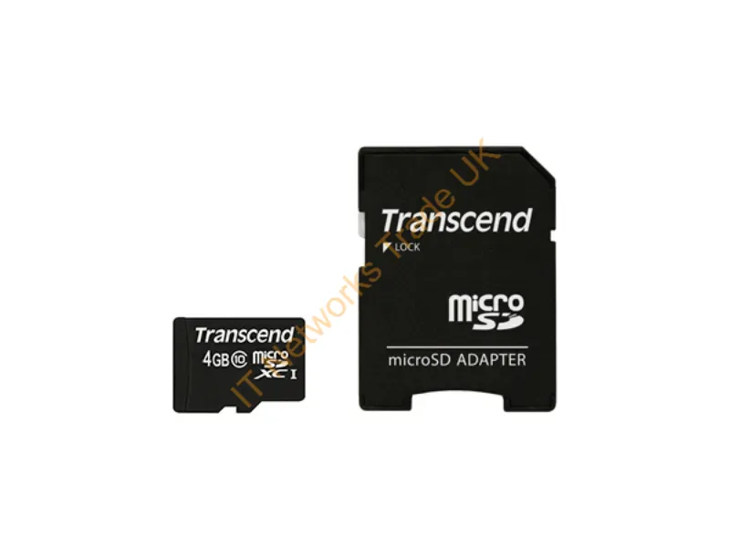 TS4GUSDHC10 Transcend 4GB Class 10 microSDHC Flash Memory Card