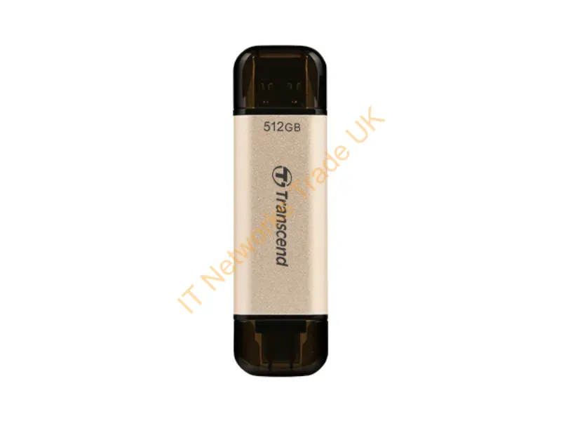 TS512GJF930C - Transcend Jetflash 930C Usb Flash Drive 512 Gb Usb Type-A / Usb Type-C 3.2 Gen 1 (3.1 Gen 1) Gold