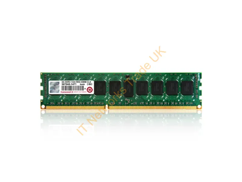 TS512MKR72V6N - Transcend 4Gb Ddr3 1600 Pc3-12800 240-Pin Dimm Ecc Registered Cl11 Memory Module 2 X 8 Gb