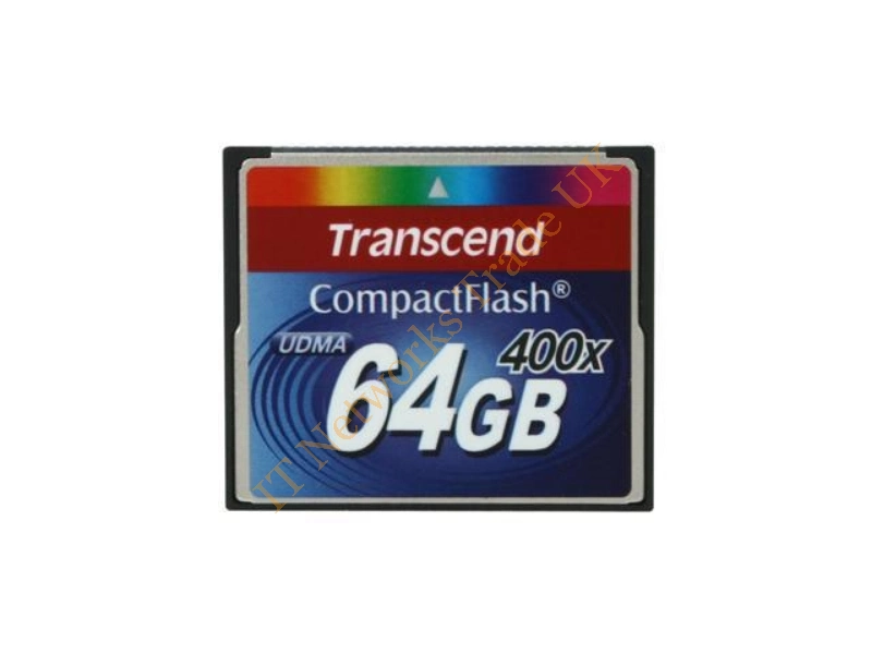 TS64GCF400-B2 Transcend 64GB 400x CompactFlash (CF) Memory Card
