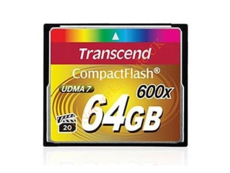 TS64GCF600 Transcend 64GB 600x CompactFlash (CF) Memory Card