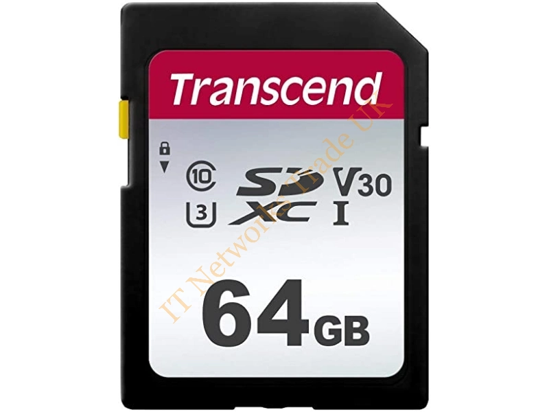 TS64GSDC220 Transcend 64GB Class 10 SDXC UHS-I (U1) Flash Memory Card