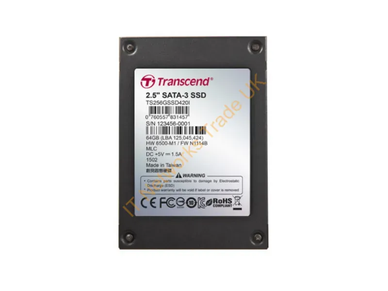 TS64GSSD420I - Transcend Ts64Gssd420I Internal Solid State Drive 64 Gb 2.5" Serial Ata Iii Mlc